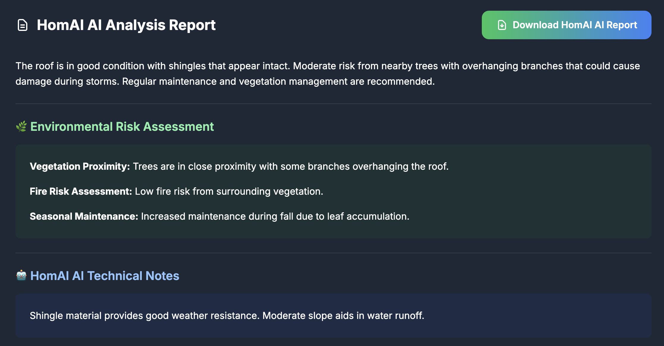 HomAI Property Reports